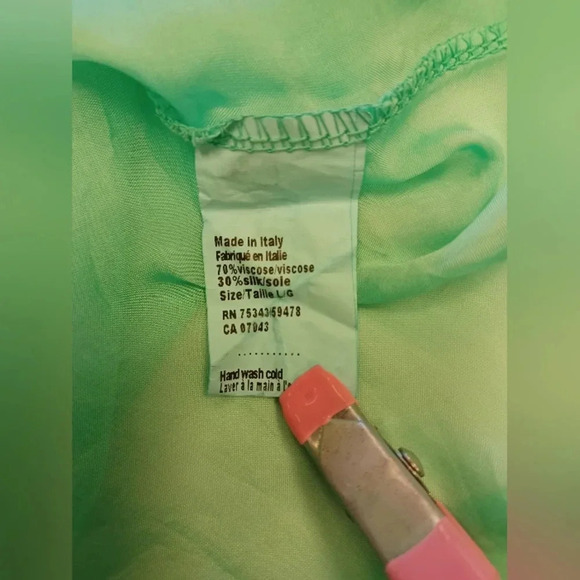 Rosemarine Green Silk Blend Maxi Sleeveless Nightgown Size Smalll - Picture 9 of 9